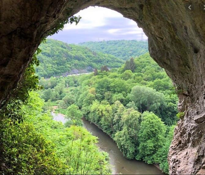 Maison Et Velos A Godinne Dans La Vallee De La Meuse Exteriör bild