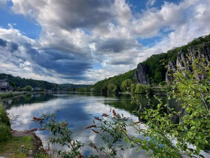 Maison Et Velos A Godinne Dans La Vallee De La Meuse Exteriör bild